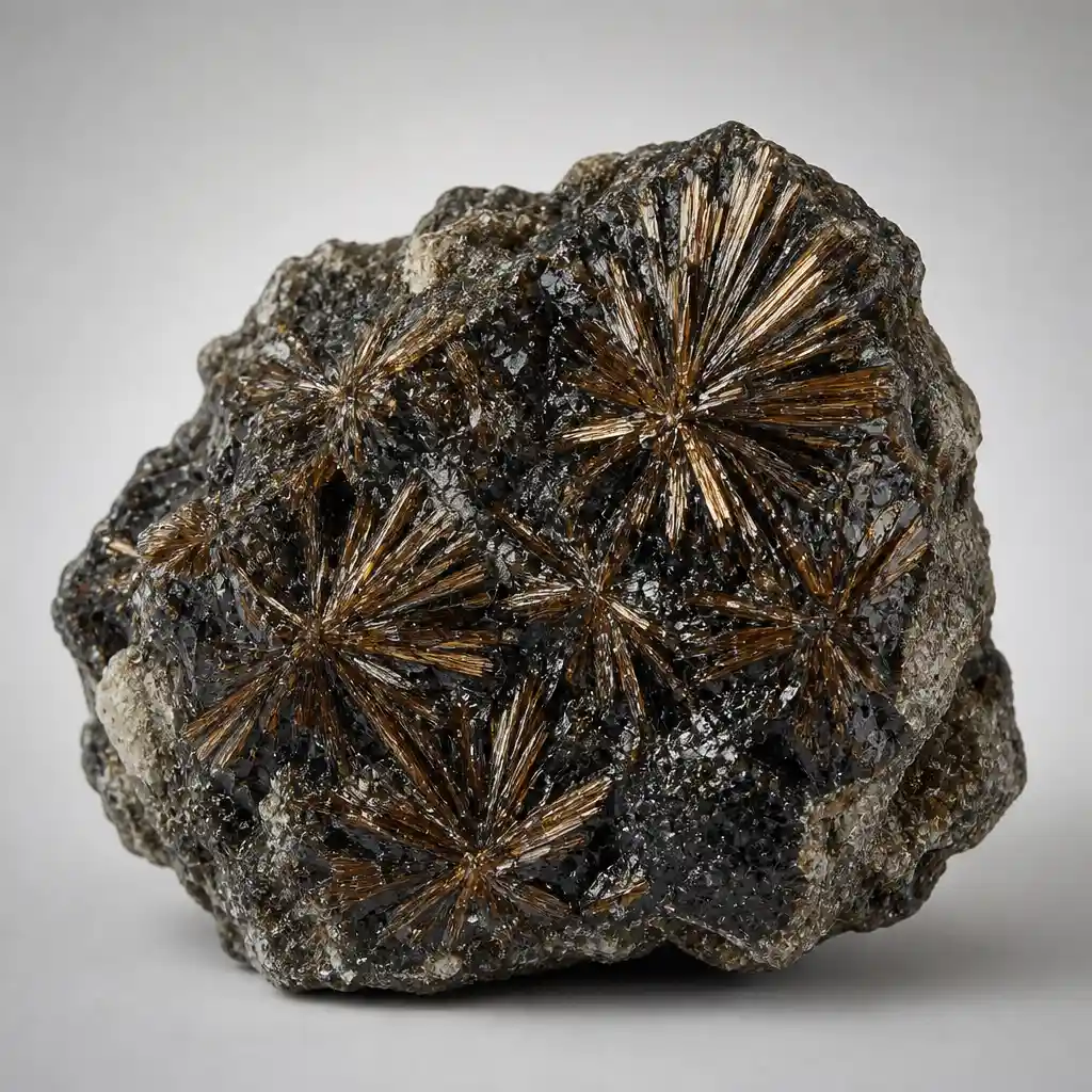 Raw Astrophyllite crystal specimen showing natural mineral texture and coloring