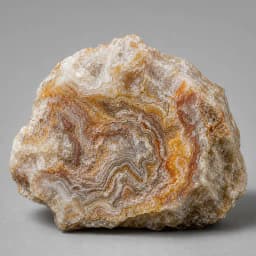 Raw Crazy Lace Agate crystal specimen showing natural mineral texture and coloring
