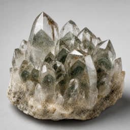 Raw Phantom Quartz crystal specimen showing natural mineral texture and coloring