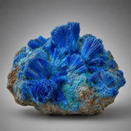 Raw Shattuckite crystal specimen showing natural mineral texture and coloring