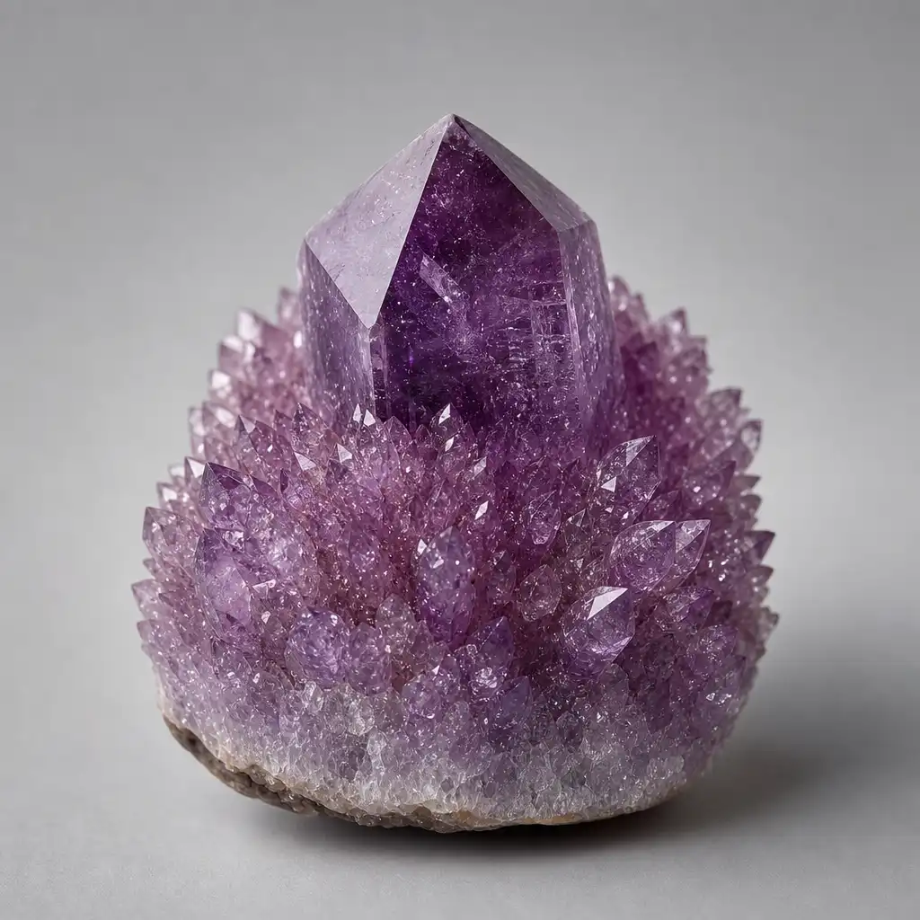 Polished Spirit Quartz stone with smooth glossy surface