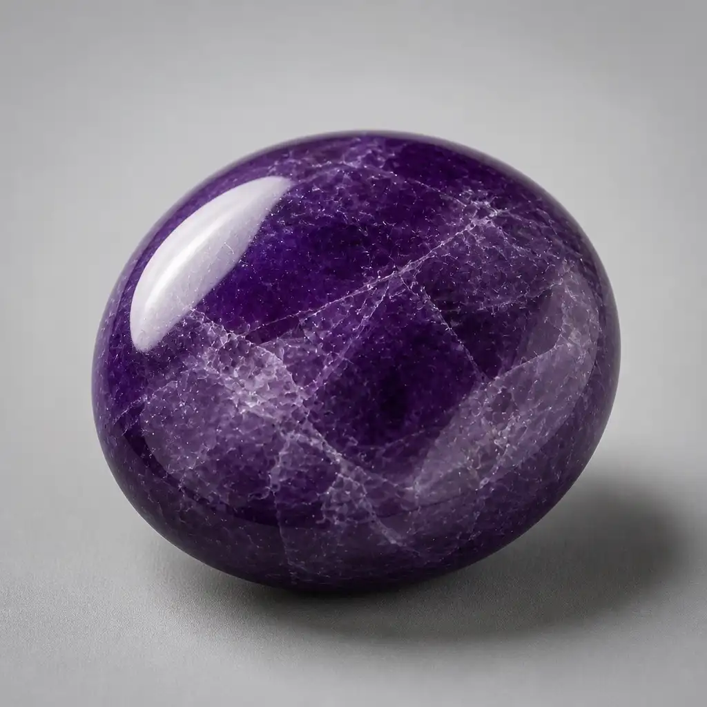 Polished Sugilite stone with smooth glossy surface