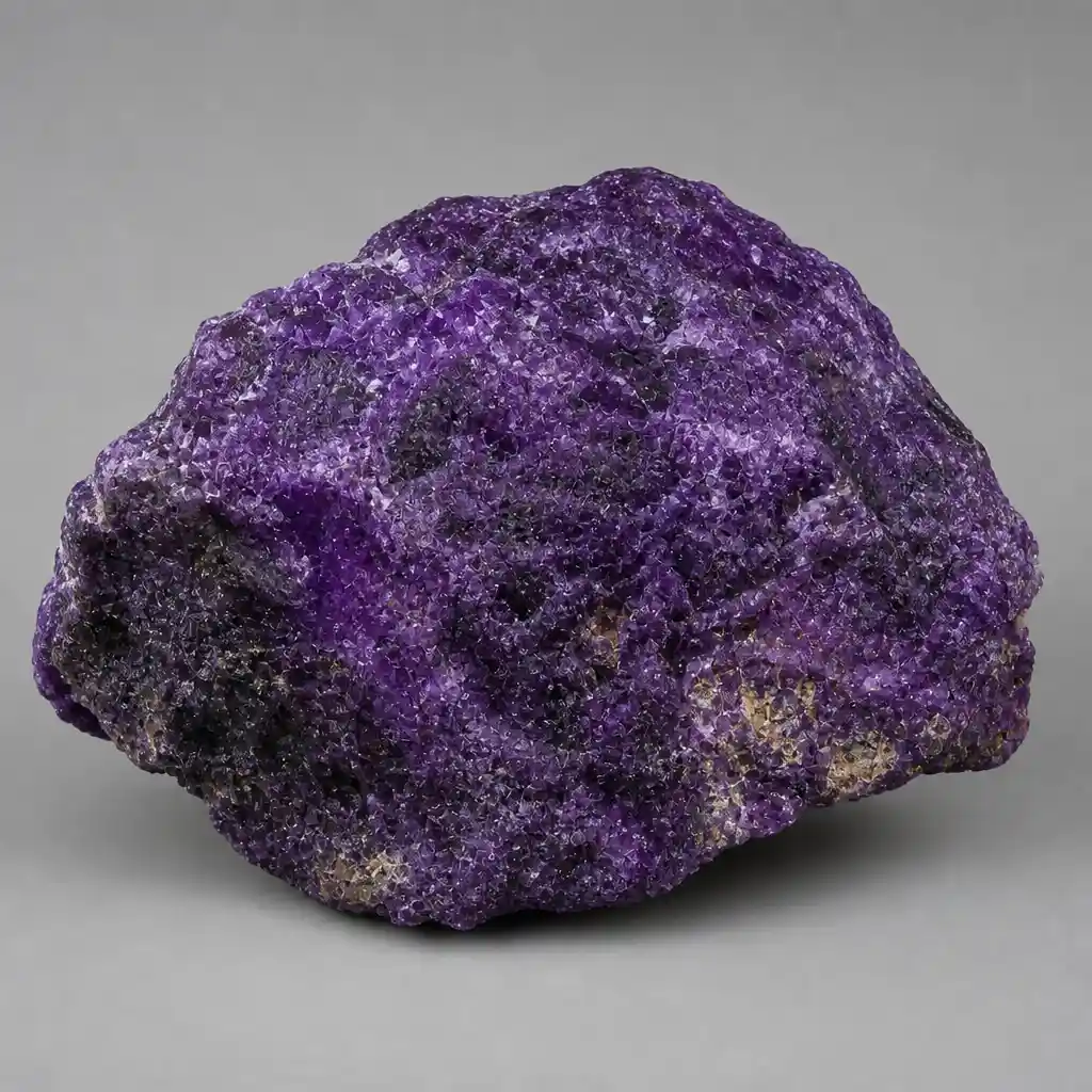 Raw Sugilite crystal specimen showing natural mineral texture and coloring